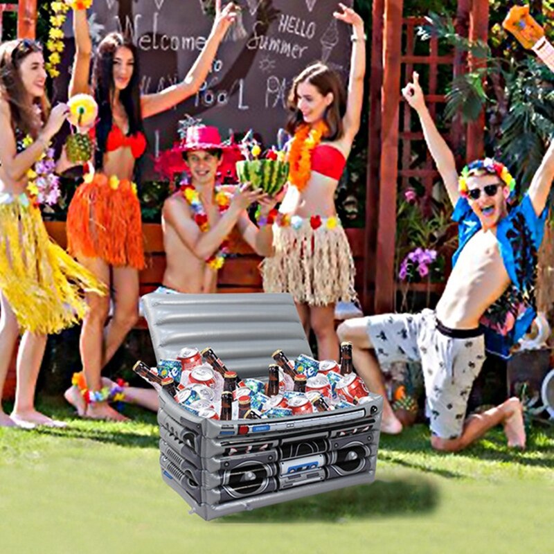 Inflatable Beer Cooler for Parties, Luau Party Supplies for Adults Summer Party Decorations, Beach Pool Parties 25X13 In-Dropshi