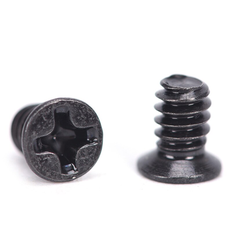 100PCS 3.5" Hard Drive Tray Computer Chassis Hard Disk Black Screw Computer Chassis Hard Disk Screw For PC