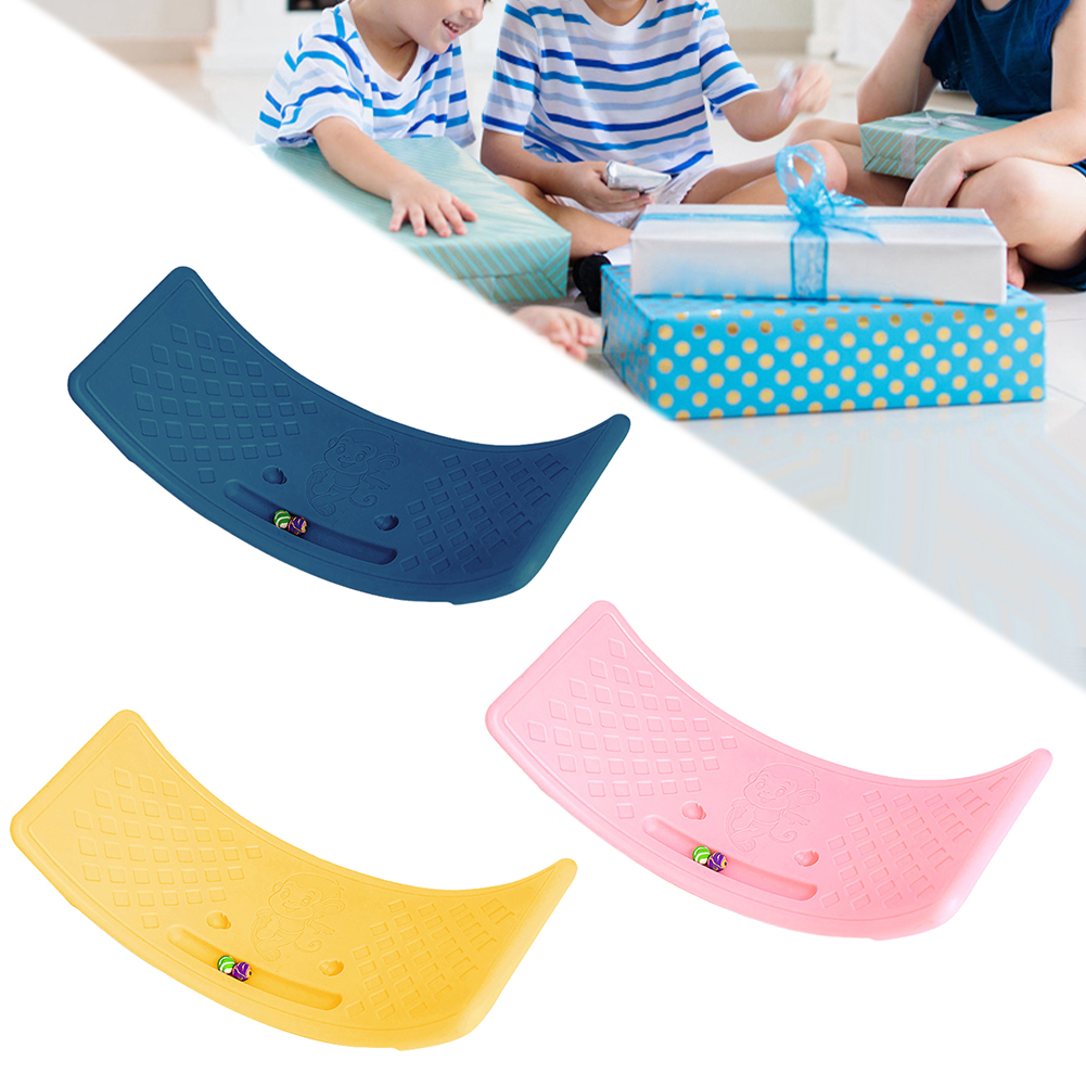 Vri-balansebrett multifunksjonelt buet bølgebrett sklisikkert balansebrett balansetreningsbrett for innendørs lek