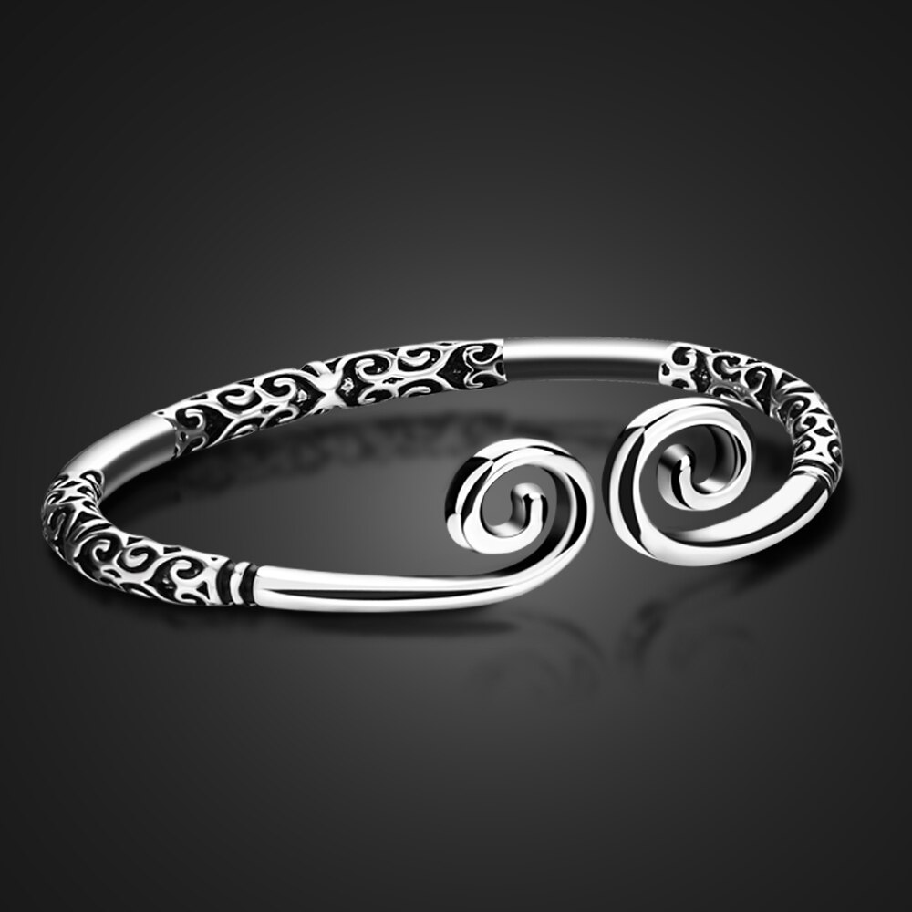 Monkey King Unisex 925 Thai Silver Bracelet-Sterling Silver Bracelet for Women's -Open Sterling silver Bracelet-Men's jewelry