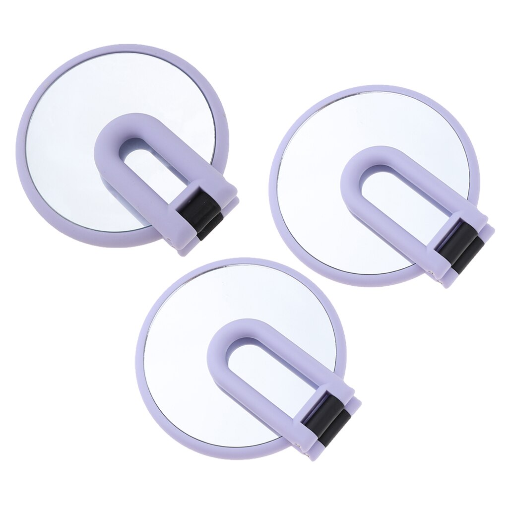 Double Sided Magnification Hand Held Makeup Mirror with Stand, Women Travel