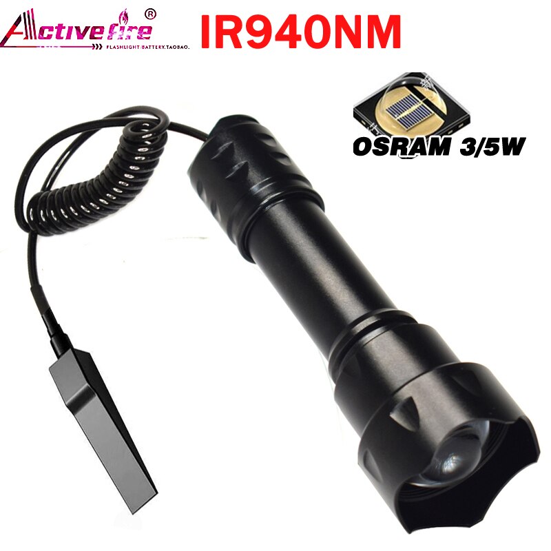 Infrared IR850NM supplementary light IR940NM flashlight night vision device strong light condensing focusing dim light: IR940 XK
