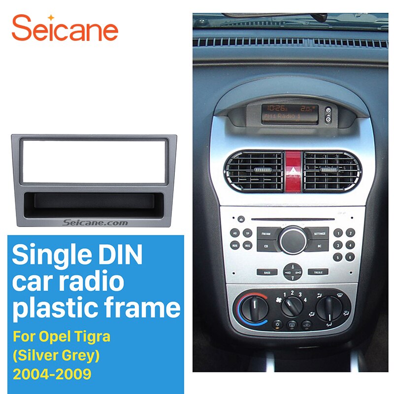 Cadre Autoradio Peugeot 207 - Coque Écran C - Remplacement Lecteur CD - Plastique - 18.7x6cm