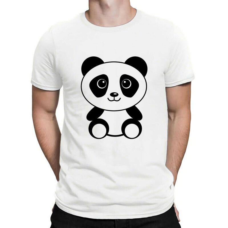 Panda Bear Clown Streetwear Tshirt Summer Funny T Shirts Mens T Shirts T Shirt Men Harajuku Boyfriend: 3 / L