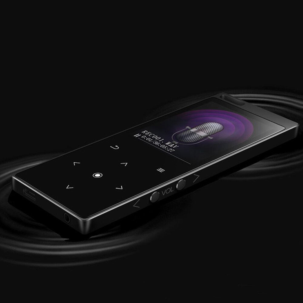 BENJIE-reproductor MP3 M3 sin pérdidas, Audio portátil HiFi, Bluetooth, Compatible con MP3 con altavoz incorporado, Radio FM, E-Book, Compatible con tarjeta TF