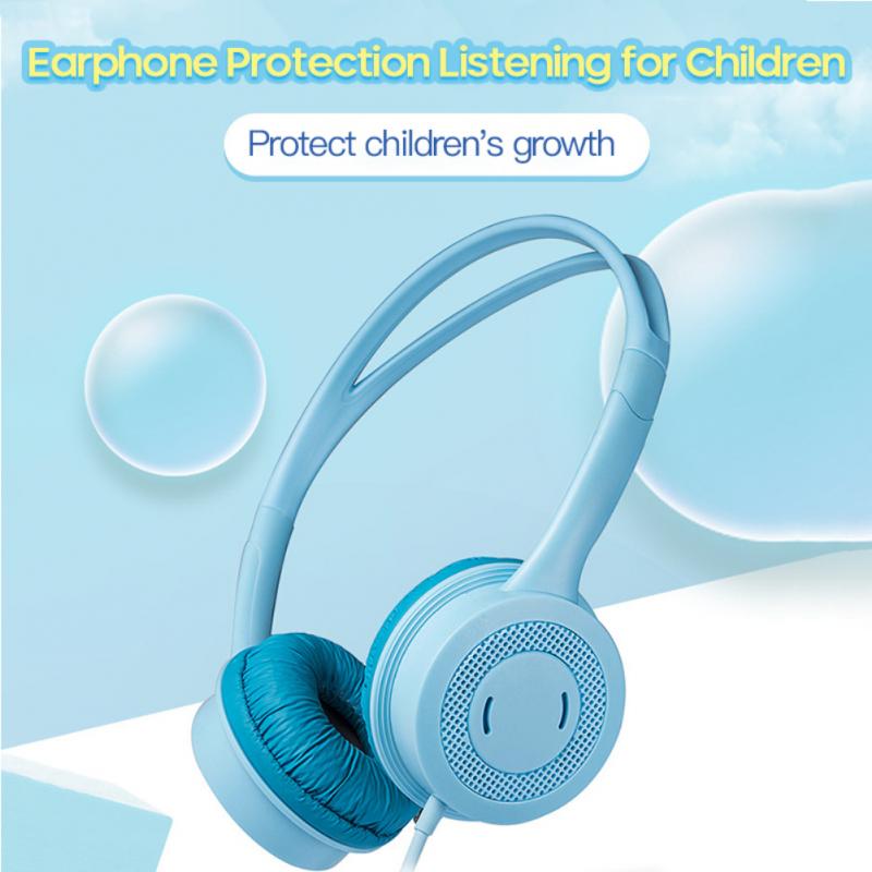 Cute Kids Wired Soft Headphones Stereo Music Children Over-Ear Headset Adjustable Headband Computer Tablet Kid Child Earphone