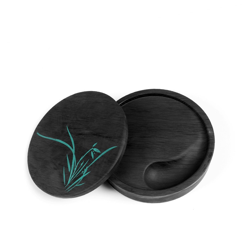 Calligraphy Writing Inkstone Natural Rock Inkstone Traditional Chinese Ink Painting Ink Grinding Plate Tinta China Ink Slab: B