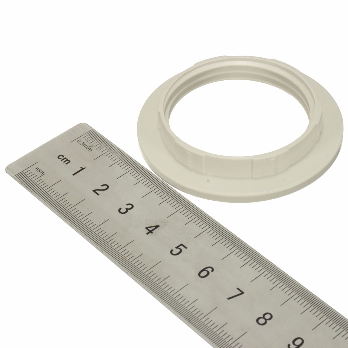 2 stk.  e27 lampeskjermring adapter svart/hvitt lysskjerm krage ringe adapter pæreholder lampeskjerm tilbehør