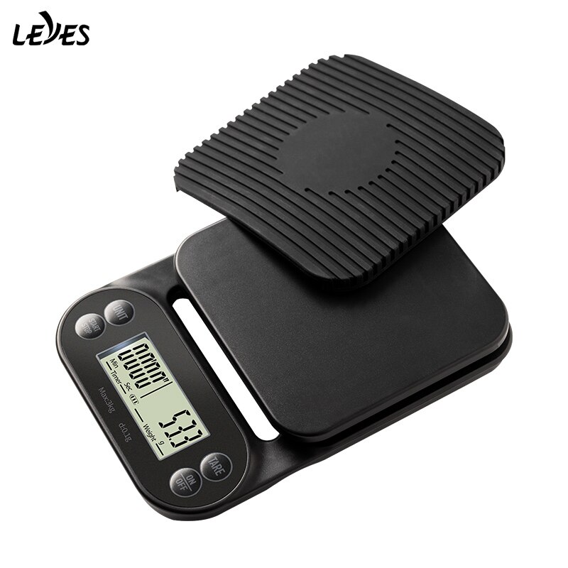 Smart Coffee Scale with Auto Timer Digital Gram Weighing Electronic Weight Food Mini Kitchen Scale Balance Precision LCD Display