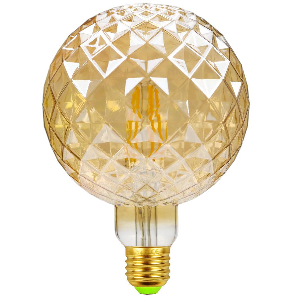 DishyKooker 220V 4W E27 G125 ananas LED Edison ampoule blanc Antique lampe décorative