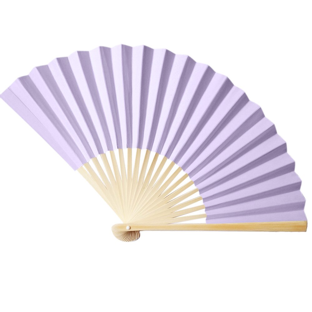Chinesischen Stil Hand Fan Bambus Papier Falten Fan Party Hochzeit Einfarbig tanzen Fan Frohe Weihnachten Heißer eins #1925: C