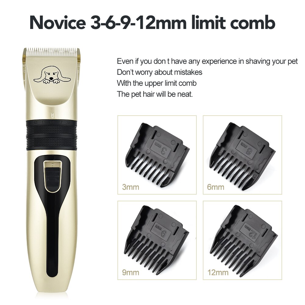 Rechargeable Pet Trimmer Cordless Pet Dog Hair Trimmer Comb Tool Pet Hair Clipper Cutter Pets Dog Grooming Machine