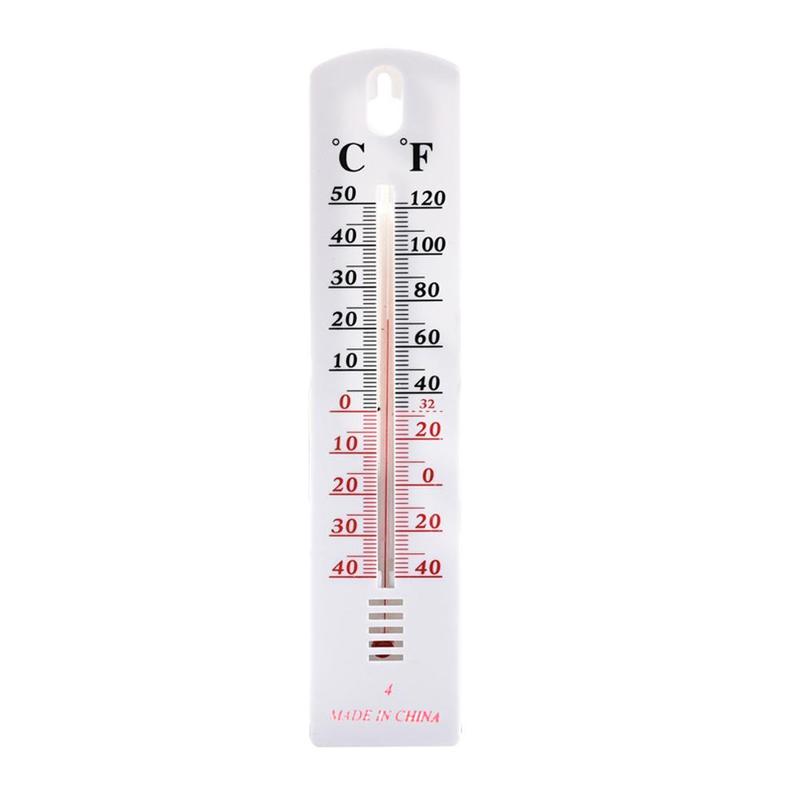 1Pcs Plastic Externe Standaard Temperatuurmeter Huishouden Thuis Muur Gemonteerde Thermometer Kerosine Indoor Thermometer Outdoo U9r4: Default Title