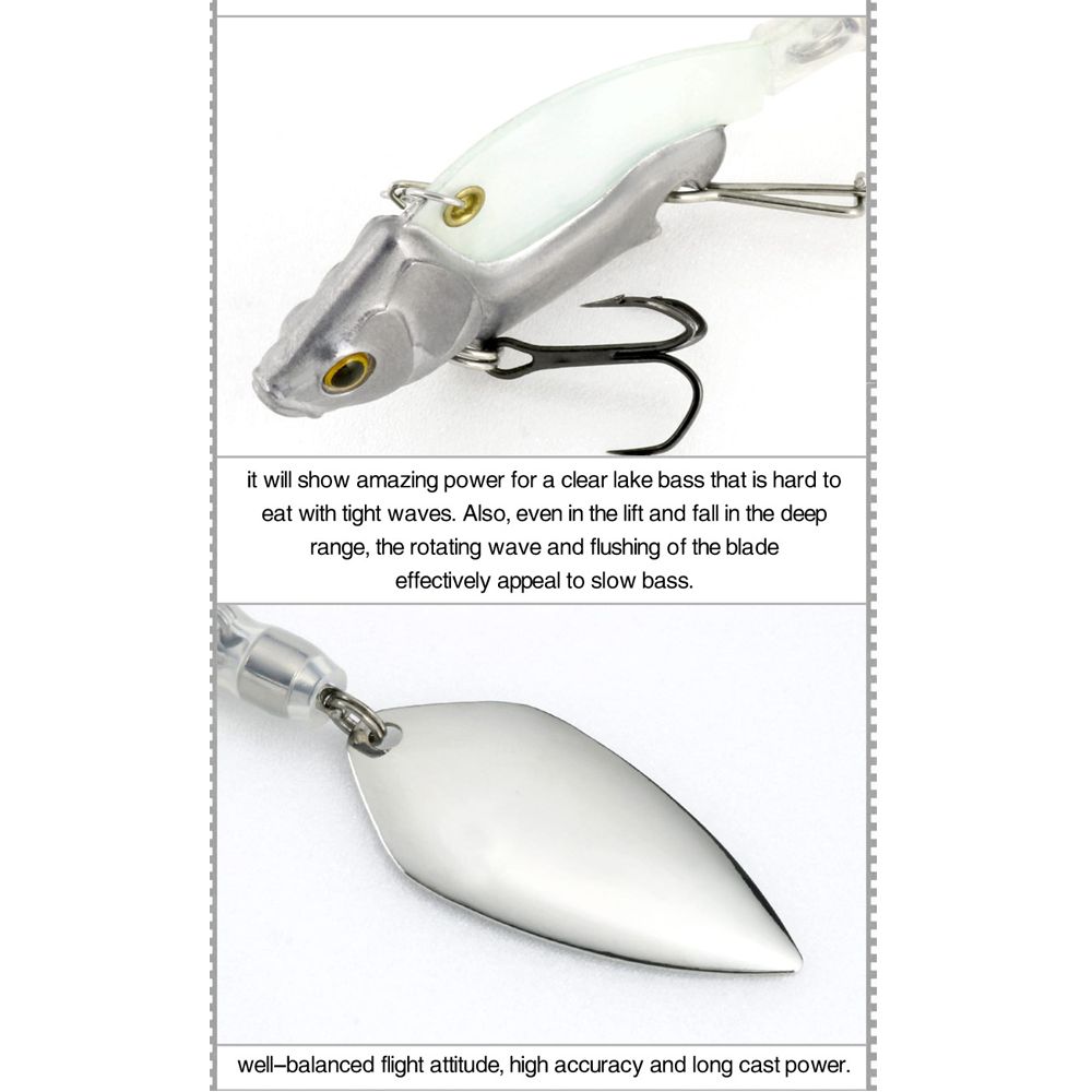 1PC 44mm/13.6g Metal Mini VIB łyżka Spin cekiny przynęta Tackle Pin twarda przynęta Crankbait wibracje Spinner tonący przynęty