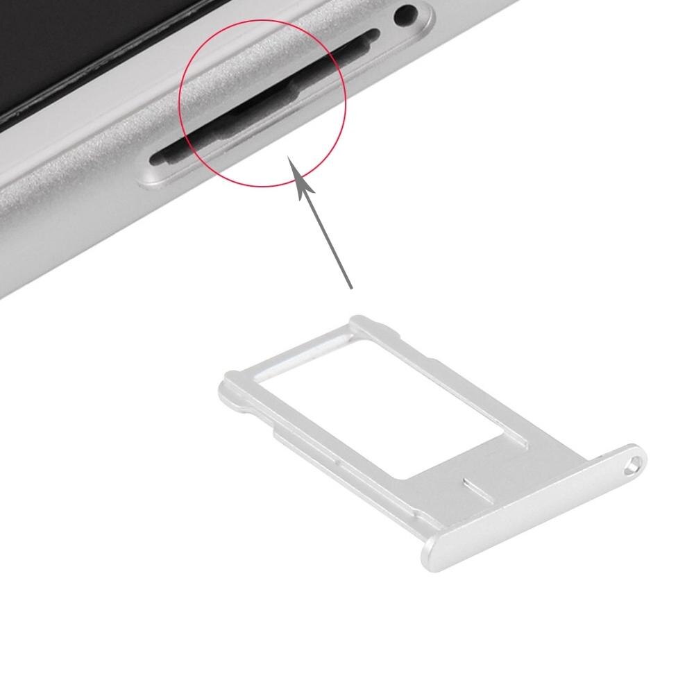 voor iPhone 6 Plus Kaart Lade reparatie: Zilver