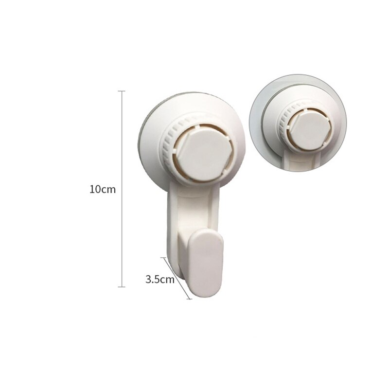 1pc ABS Vacuum Suction Hook 5KG Strong Hanger For Kitchen Bathroom Door Key Wall Hooks Organizer