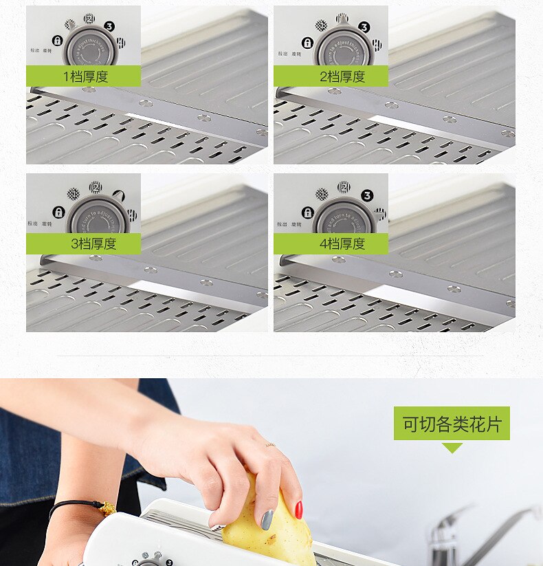 Mandolin manuell potatis morot rivjärn lök frukt skivare fräs hackare julienne kök grönsaksverktyg