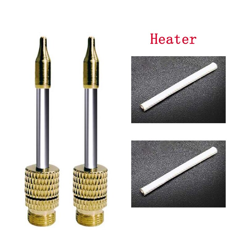 Punta de soldador de 8-15W, universal para Punta de soldador de carga inalámbrica USB, interfaz de rosca 510, núcleo de calefacción de repuesto gratis: 2 tips  and 2 Heater