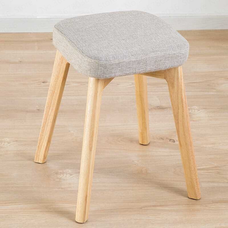 Nordisk spisestue stol altan stue lounge stol studie computer stol massivt træ skammel bar stol moderne enkel fritidsstol