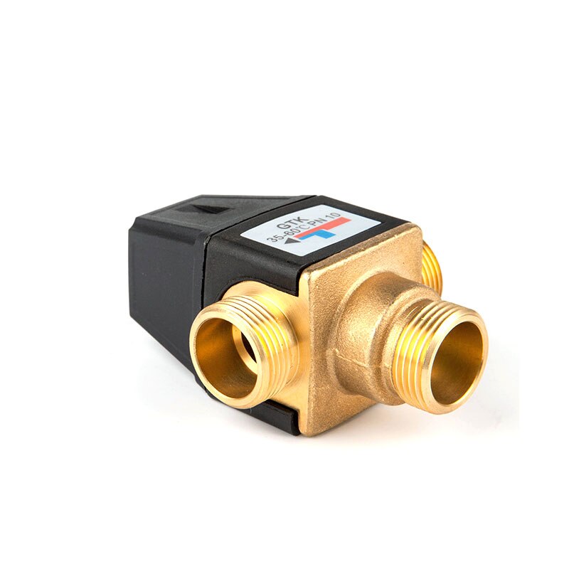 Válvula termostática de 3 vias, dn20/25, rosca fêmea/macho, bronze, aquecedor solar de água, acessório de banheiro