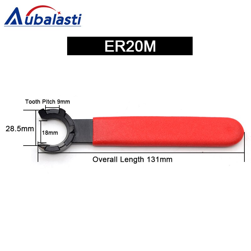 Aubalasti Er Collet Wrench ER11A ER11M ER16A ER16M ER20A Collet Moer Spanner & Collet Chuck Holder Cnc Frezen Tool Draaibank gereedschap: ER20M