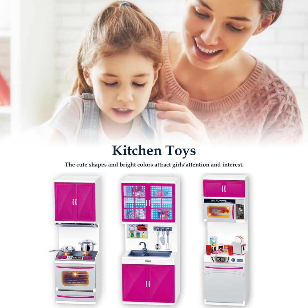 Diy Leuke Speelhuis Set Fun Kluis Mini Keuken Speelgoed Abs Milieuvriendelijke Beschermende Niet-toxisch Voor Kinderen Over 3 Jaar Oud