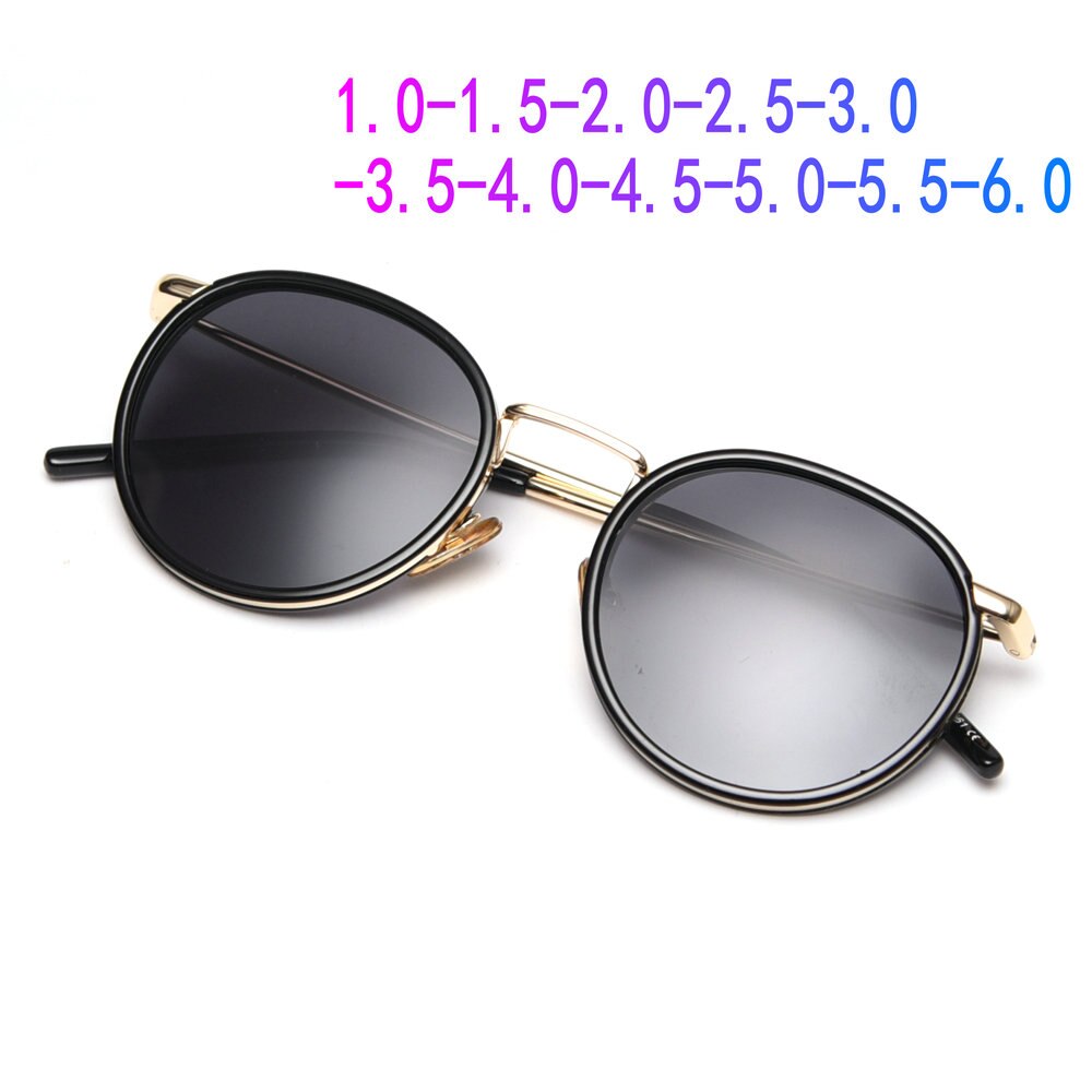 Nearsighted Sunglasses Men Women Alloy Frame Sun Glasses With Diiopter Polarized Or UV400 Spectacles For Myopia FML