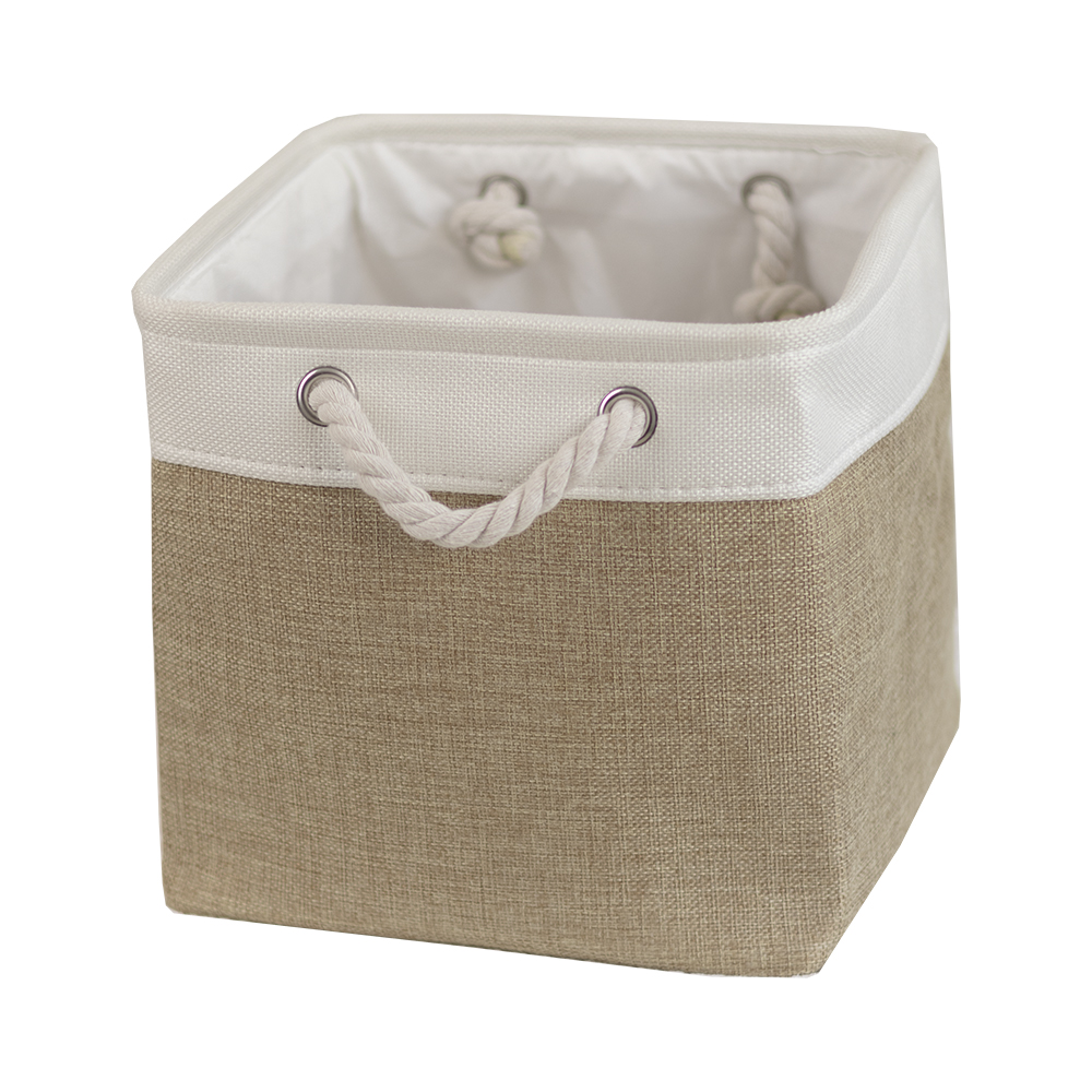 Foldable Storage Cubes Bins for Home Collapsible Fabric Storage Baskets with Ropes Office Closet Clothes Toys Organizer: XXL / green