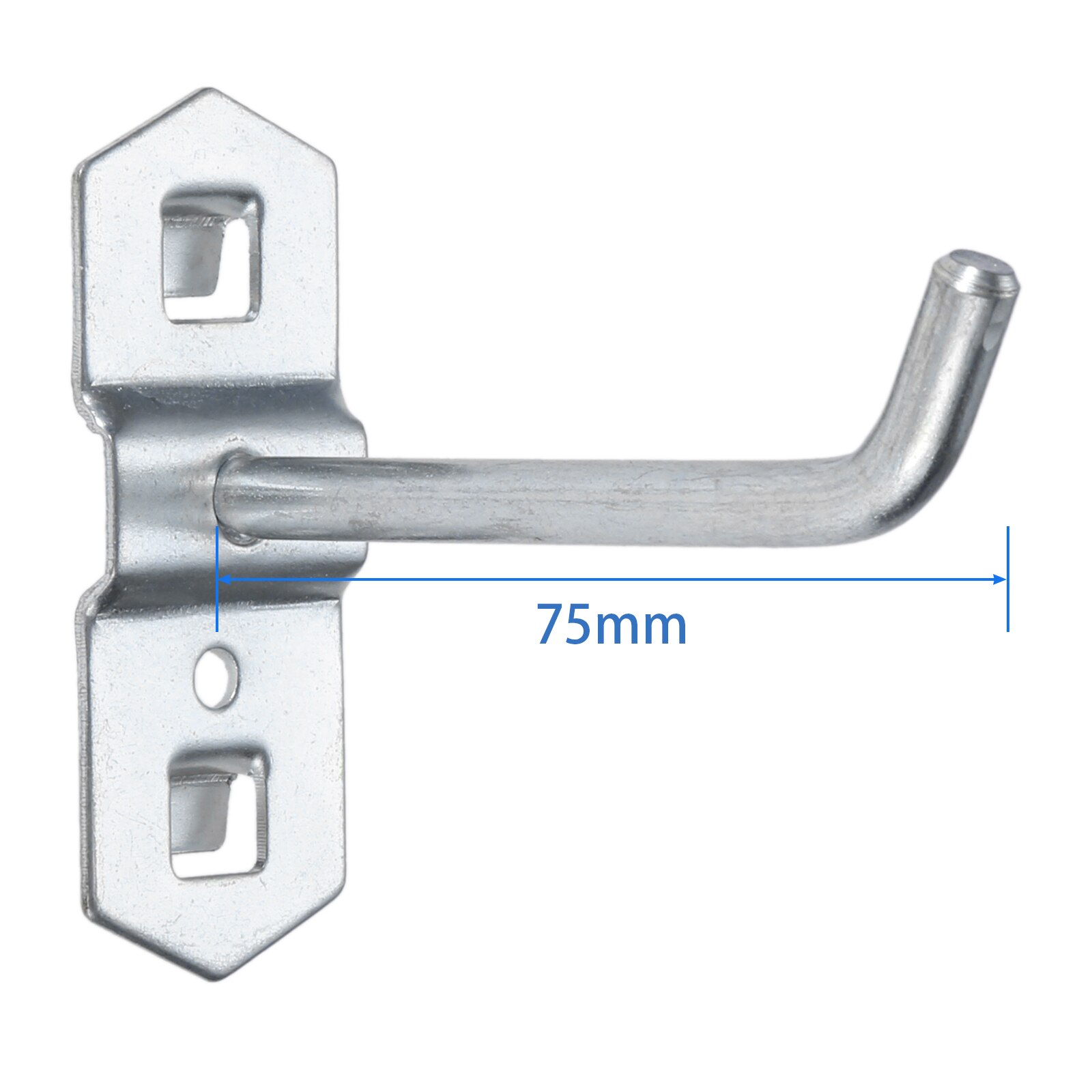 10pcs/lot Hole Board Hook Steel Oblique Hanger Hardware Tool Hammer/Pliers Wall Mount 25/50/75/100/150/200mm Storage Rack Garage: 75mm