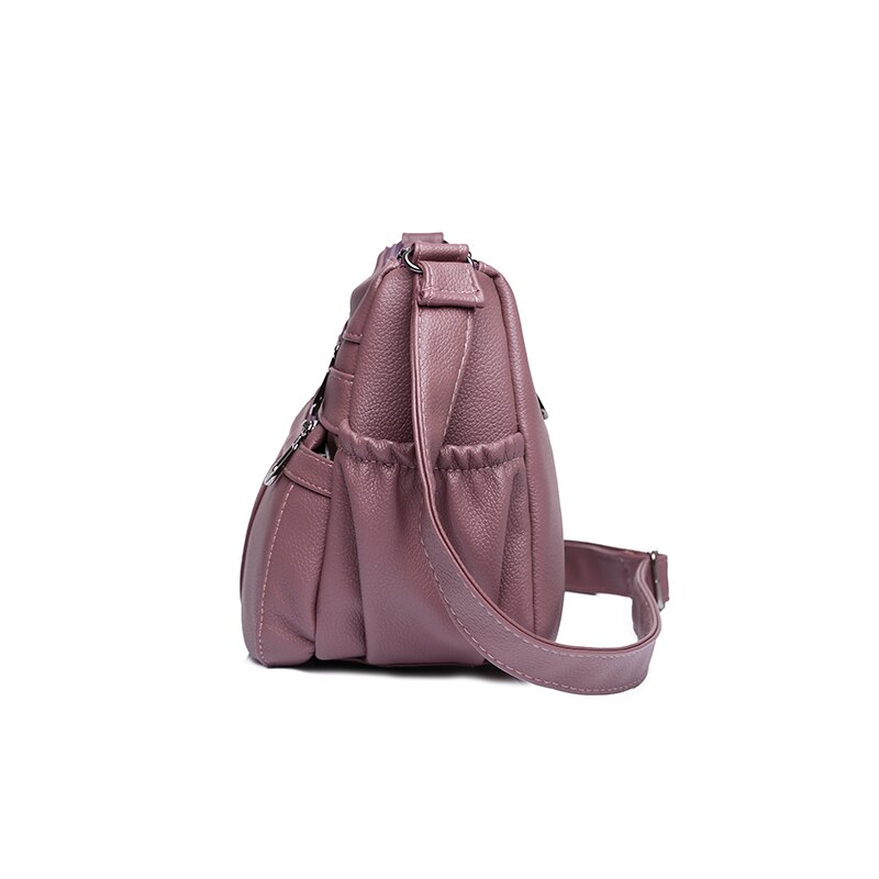Vrouwen Schouder Messenger Bag Crossbody Handtassen En Portemonnees Zachte Pu Lederen Multifunctionele Boekentassen Zwart 2022