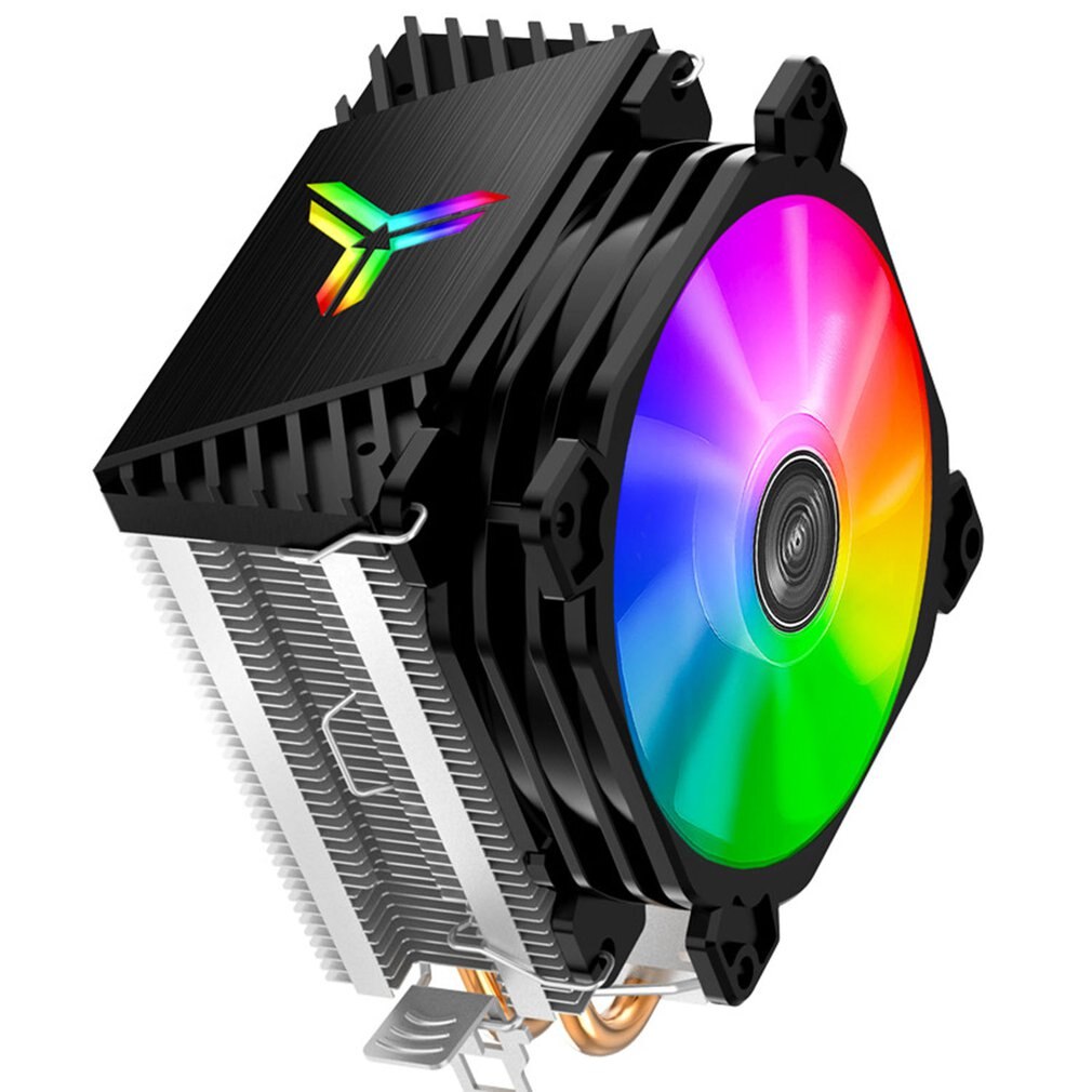 Cr1200 rgb-fodral stationär datorchassi vattenkylningsfläkt färgglad pc-dator kylfläkt kylare tyst cpu-fläkt