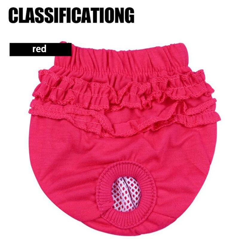 Huisdier Kant Fysiologische Broek Antibacteriële Hond Luier Wasbare Meisje Hond Menstruatie Ondergoed Korte Sanitaire Duurzaam Pet Shorts: Rose / S