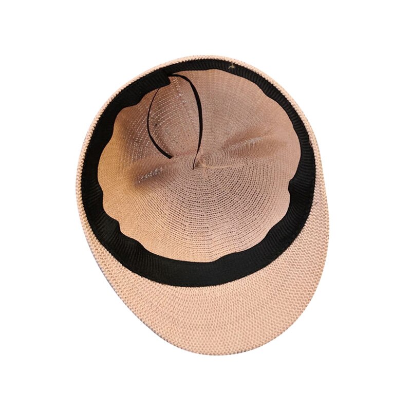 Casquette de paille pour bébé garçon et fille, chapeau de soleil d'été avec oreilles pour la plage, casquette de Baseball pour enfants, 1 pièce