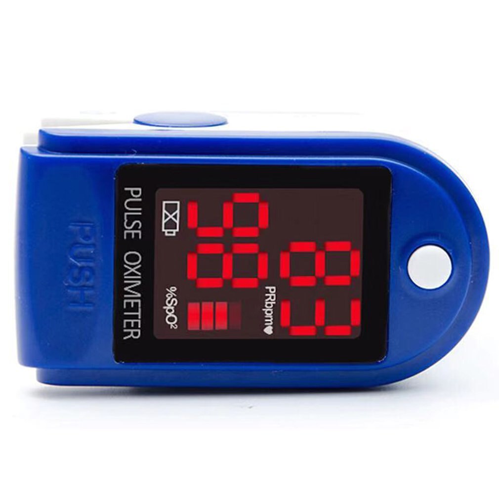 Pulsoximeter fingertopp digital puls oximeter blod syremättnad mätare finger klipp pulsmätare pulsoksymetr: Rosröd