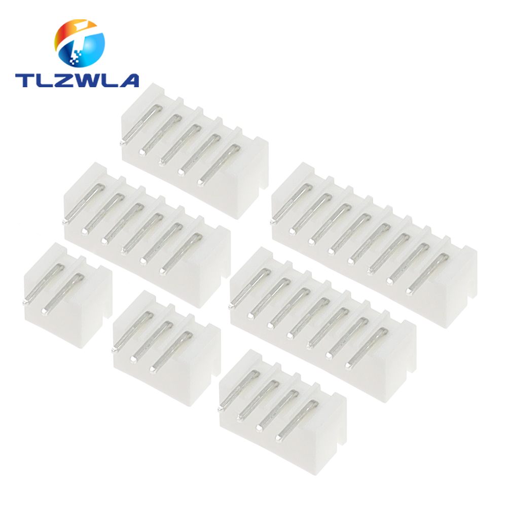 100 pièces JST XH2.54 bornes 2/3/4/5 broches coque en plastique prise mâle + connecteur de fil de prise femelle XH 2.54 2P 3P 4P 5P-14P: Gris foncé / 2P