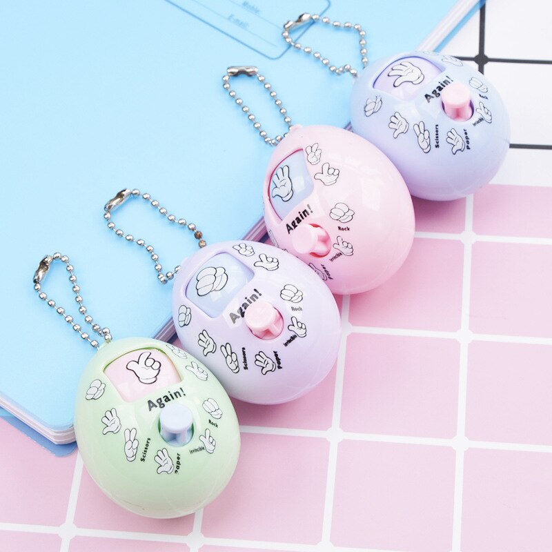 Guessing Toy Family Keychain Rock Paper Scissors Round Egg