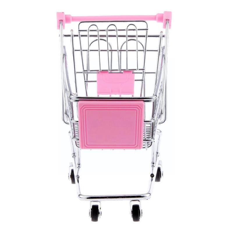 Mini carrito de compras bonito para niños, carrito de almacenamiento para supermercado, para niños, juguete para niños, decoración para el hogar, oficina, K2w0,