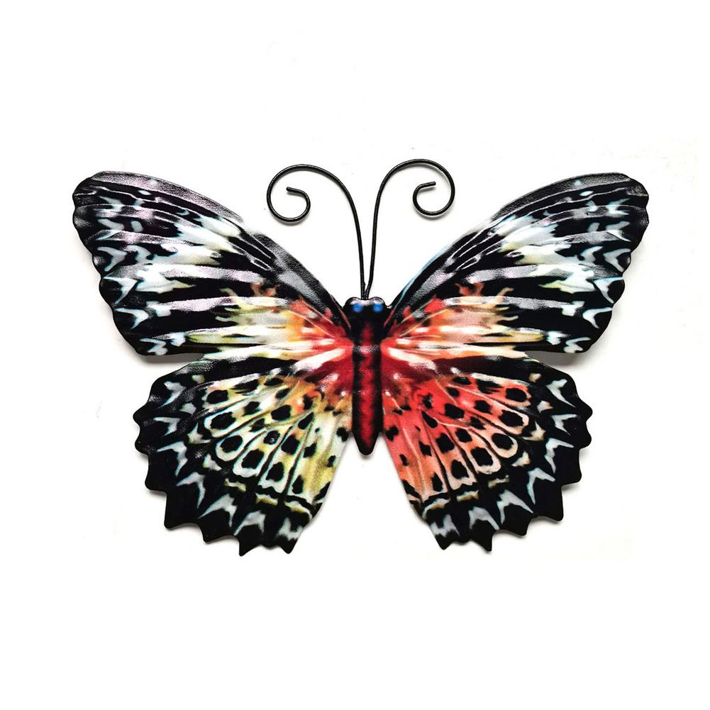 Style 3D Metal Butterfly Decor Inspirational Garden Wall Decor Sculpture Fridge Stickers Room Decoration: Brown