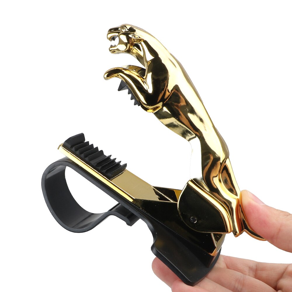 FORAUTO Clip de montaje ajustable coche soporte GPS soporte para teléfono móvil Universal leopardo coche soporte de teléfono
