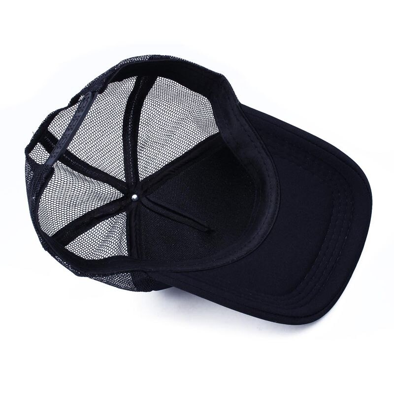 Herre halv mesh justerbar trucker cap baseball hat