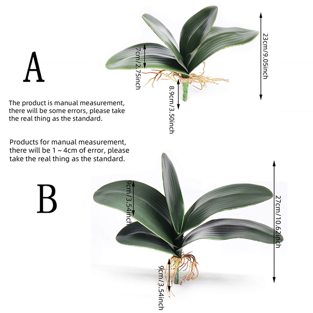 Kunstig phalaenopsis simulering møllorkideblad ekte orkideblader blomst plante hjem dekorasjon landskapsarbeid