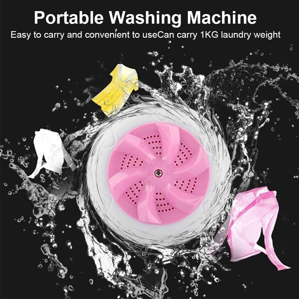 Turbines Washer Convenient Laundry Travel Mini Laundry Clothes Cleaner Portable Ultrasonic Turbine Washing Machine