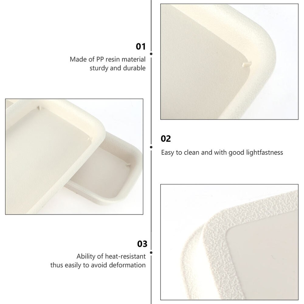 4pcs Flowerpot Trays Rectangular Gardening Pot Trays Flowerpot Plates