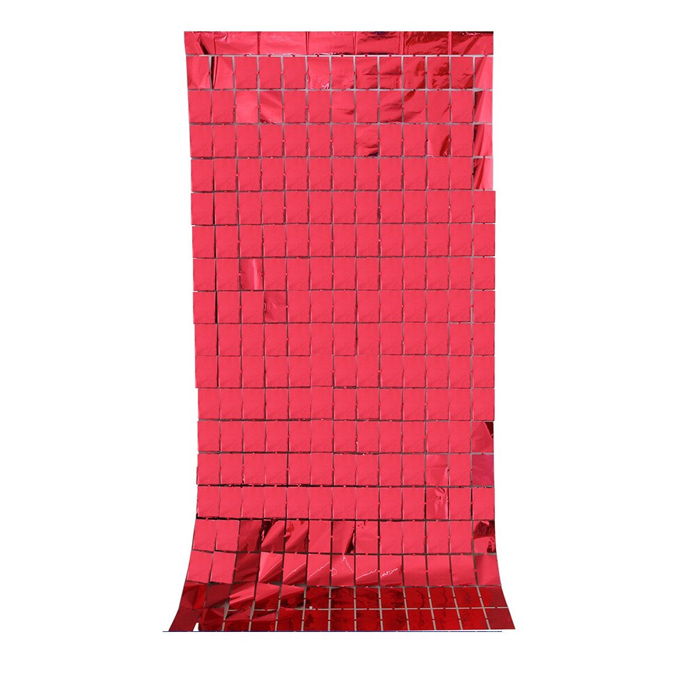 1 x 2m fest bakgrunn gardin paljett bakteppe til bryllup dekor baby dusj måke paljett vegg glitter bursdag folie gardin: 3