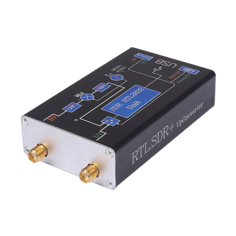100Khz-1.7Ghz Vhf Uhf Volledige Band Rtl. Sdr + Upconverter Sdr Usb Tuner Ontvanger Nfm Fm Dsb Lsb Cw