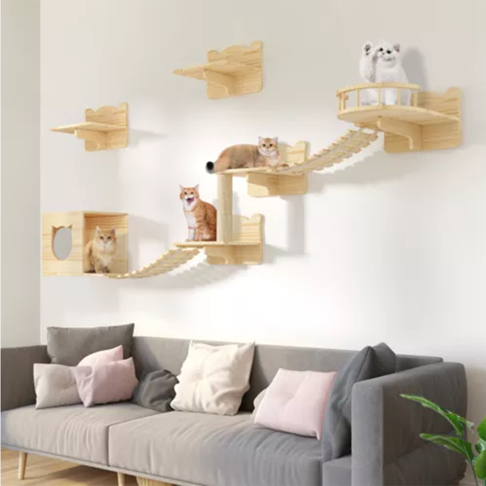 1 peça árvore de gato corda de escalada para gato arranhando garra ferramenta de moagem 150cm-corda de sisal grossa para gato brincando e explorar
