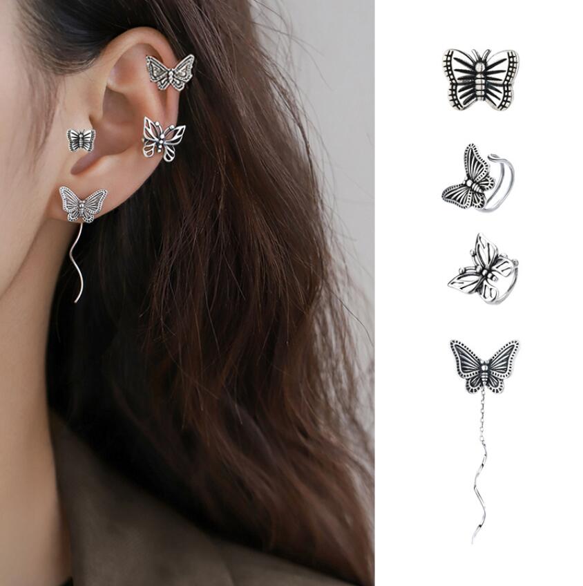Oly2u – vestes d'oreilles Style bohémien, fée papillon délicate, exquise, esthétique, sans piercing, boucles d'oreilles pour femmes, bijoux Vintage