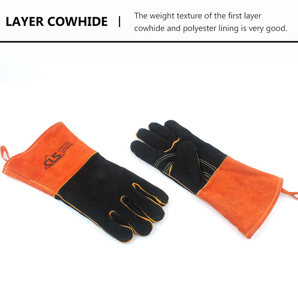 Guantes resistentes y duraderos, resistentes al calor, para barbacoa, protectores para Camping, 1 par