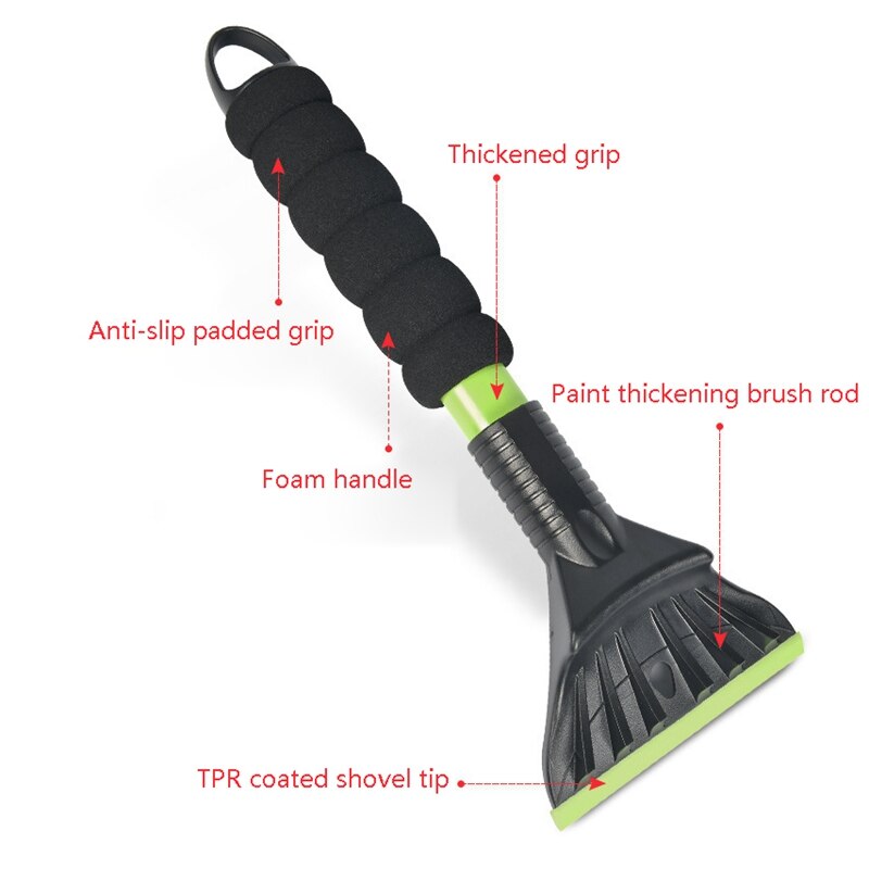 Grattoir à Glace Acier Inoxydable – Pour Pare-brise, Congélateur – Poignée Ergonomique – Sans Rayure – 19 Cm
