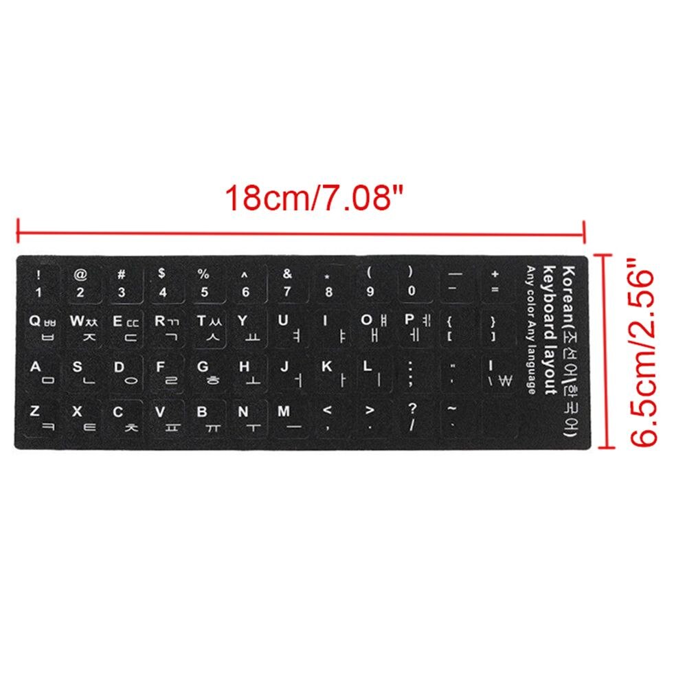 Korean Keyboard Cover Stickers For Computer Laptop Pc Keyboard Computer Standard Letter Layout Keyboard Covers